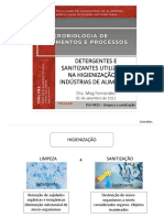 AULA 2 - Detergentes e Sanitizantes