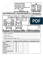 Examen para El Periodo de Recuperación O Reforzamiento