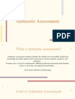 Authentic Assessment