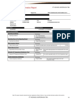 Machine Operating Information Report: Customer