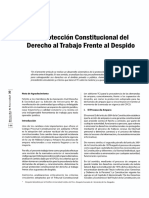 Carlos Cadillo Angeles. La Proteccion Constitucional Del Derecho Al Trabajo