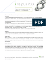 Ficha Silicon Aditivo Concreto Alto Desempenho Ns Plus 200