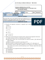 TALLER DE NIVELACIÓN Matemáticas Octavo 2021