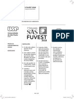 1º Simulado Sas Fuvest 2018 - 1 Fase