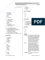 Sol Gold Int Progress Test Unit 3A Answer Key