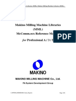 Makino Milling Machine Libraries (MML) Mccomm - Ocx Reference Manual