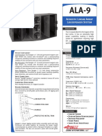 Acoustic Linear Array Loudspeaker System: Aircraft Pin