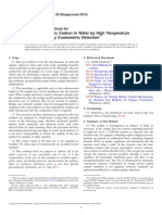 Total and Organic Carbon in Water by High Temperature Oxidation and by Coulometric Detection