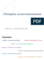 L'Entreprise Et Son Environnement