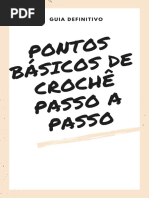 Pontos de Crochê Básico Passo A Passo