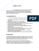 Chapter 5 - Strategies in Action Chapter 5 - Strategies in Action