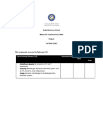 Dubai Business School BBSU 215 Fundamental of MIS Project Fall 2021-2022