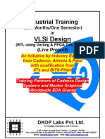 Industrial Training in VLSI Design - 2011