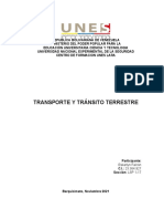 Transporte y Tránsito Terrestre