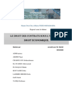 Le Droit Des Contrats Sous L'influence de Droit Economique PDF