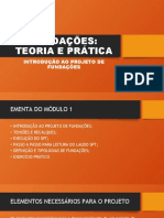 Fundações - Teoria e Prática - Primeiro Modulo