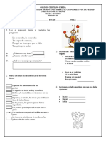 Evaluaciones 3 Periodo Tercero