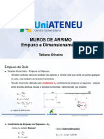 Aula 3 - Muro de Arrimos - Dimensionamento