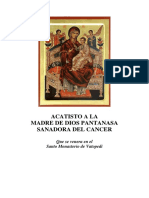 Acatisto A La Madre de Dios Sanadora Del Cancer PDF