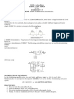 NAME-Aditya Bhura SCHOLAR ID - 1914033 Ece-A Experiment-3 TITLE/AIM OF THE EXPERIMENT: DSBSC Modulation and Demodulation Software Used:Matlab Theory