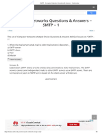 Computer Networks Questions & Answers - SMTP - 1: Prev Next