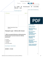 Transport Layer - MCQs With Answer
