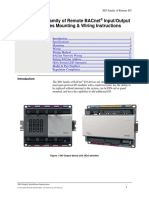 XIO Family of Remote BACnet Input - Output Devices Mounting & Wiring Instructions