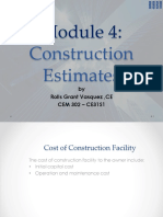 Module 4 Construction Estimates