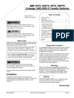 Installation Manual 3ats, 3adts, 3Nts, 3Ndts G-Design 1600-3200 A Transfer Switches
