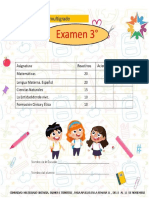 Examen Tercer Grfado Primer Bimestre