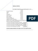 Exercises: Statement of Financial Position Case 1 Agatha Trading