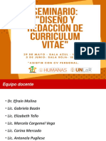 Seminario - Diseño de Curriculum Vitae - 2018 Primera Jornada