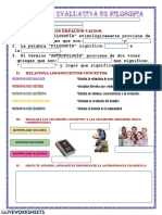 Actividad Evaluativa de Filosofia: I. Completa Los Espacios Vacios