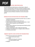 Intercostal Chest Drainage