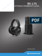 Sennheiser Rs 175 Manuale Utente (English Version)