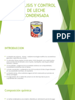 Analisis y Control de Leche Condensada