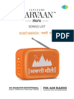 Saregama CarvaanMini Bhakti Marathi Songlist 1.0