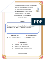 Structure Narrative Et Organisation Textuelle Chez: Assia DJEBAR, Dans L'Amour, La Fantasia