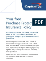 Your Free Purchase Protection Insurance Policy