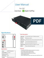 User Manual: Apple Carplay Android Auto