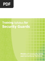 Bodyguard Training Manual PDF