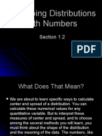 Describing Distributions With Numbers