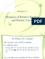 Section 2.1:: Measures of Relative Standing and Density Curves