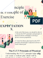 FITT Principle & Principle of Exercise