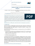 Detailed Characterization of Light Cycle Oil For BTX Production Purposes