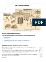 Comparison of Neutral Earthing Methods