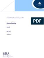 Share Capital: As Modified by The Companies Act 2006