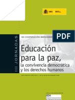 Educacion para La Paz La Convivencia Democratic A y Los Derechos Humanos