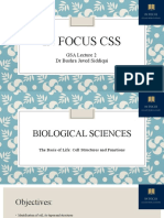 In Focus CSS: GSA Lecture 2 DR Bushra Javed Siddiqui