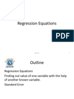 Regression Equations